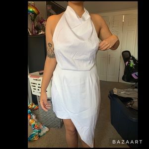 White Halter Dress 😍